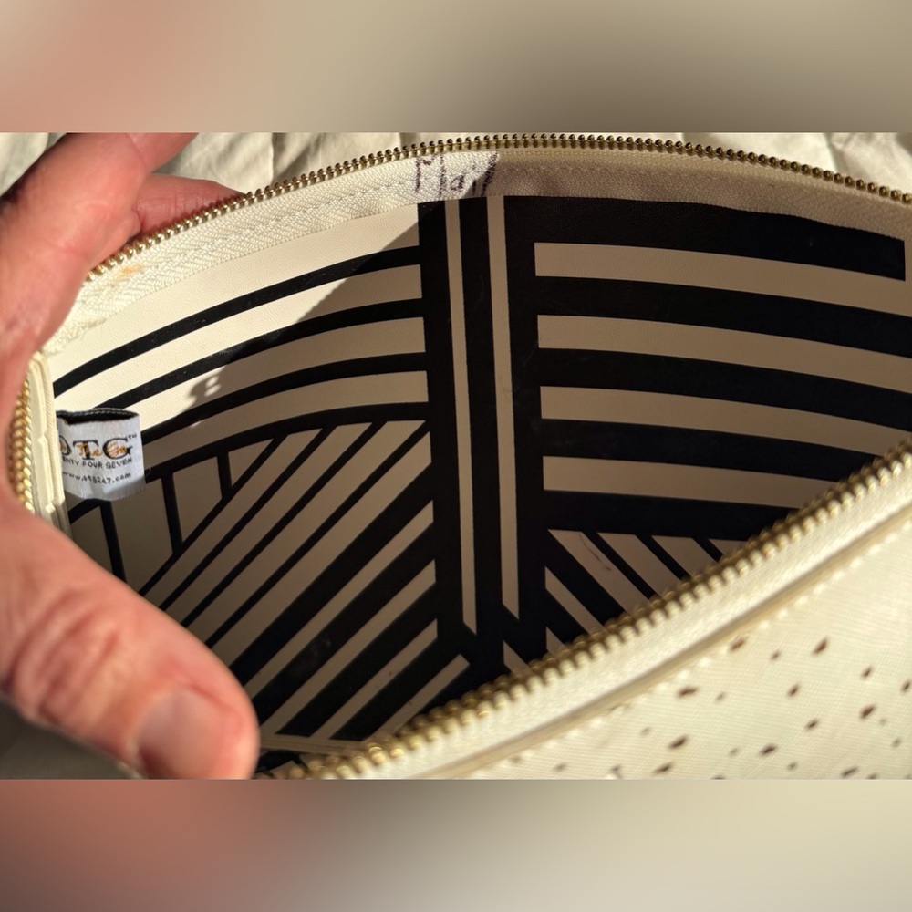 OTG 247 OnTheGo Bag Zipped Pouch #5 Speckled White - Picture 5 of 14